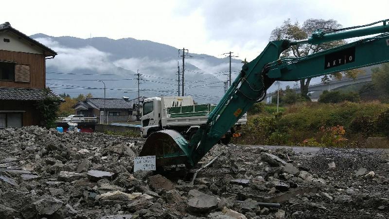 徳島県東みよし町倉庫解体工事施工